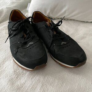 Men's Olukai Huaka'I Li Black Nubuck Leather Shoes, Size 12